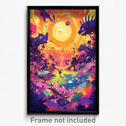 Art Poster - Striking Video Game (Psychedelic Trippy Weird 11x17 Print)