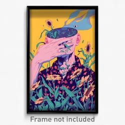 Art Poster - Normal Farm (Psychedelic Trippy Weird 11x17 Print)