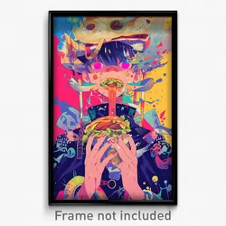 Art Poster - Tall Tostada (Psychedelic Trippy Weird 11x17 Print)