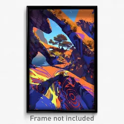Art Poster - Nautical Glen (Psychedelic Trippy Weird 11x17 Print)
