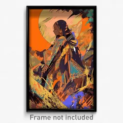 Art Poster - Brown Fest (Psychedelic Trippy Weird 11x17 Print)