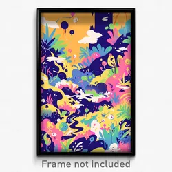 Art Poster - Thick Friary (Psychedelic Trippy Weird 11x17 Print)