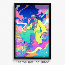 Art Poster - Smooth Terrace (Psychedelic Trippy Weird 11x17 Print)