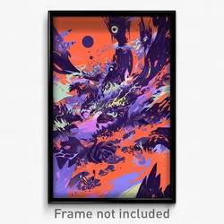 Art Poster - Uneven Burrow (Psychedelic Trippy Weird 11x17 Print)