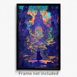 Art Poster - Bountiful Nunnery (Psychedelic Trippy Weird 11x17 Print)