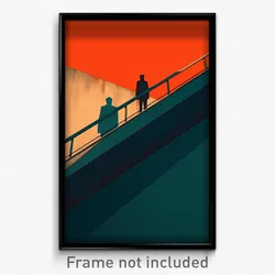 Art Poster - Shadowy View (Psychedelic Trippy Weird 11x17 Print)