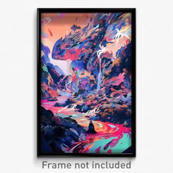 Art Poster - Dramatic Shire (Psychedelic Trippy Weird 11x17 Print)