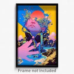 Art Poster - Busy Summit (Psychedelic Trippy Weird 11x17 Print)