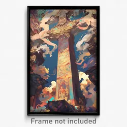 Art Poster - Dirty Pulpit (Psychedelic Trippy Weird 11x17 Print)