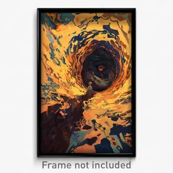 Art Poster - Vibrating Sewer (Psychedelic Trippy Weird 11x17 Print)