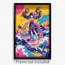 Art Poster - Lovely Tsunami (Psychedelic Trippy Weird 11x17 Print)