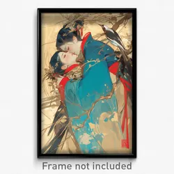Art Poster - Kingfishers Feeling Contentment Wearing Inconclusive Armor
