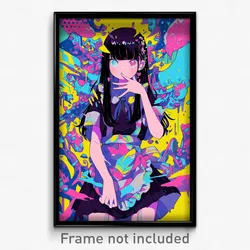 Art Poster - Girl Feeling Lonely Wearing Steel Waist Apron (Print)
