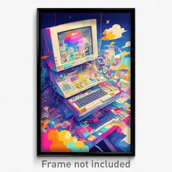 Art Poster - Stimulating Printer (Psychedelic Trippy Weird 11x17 Print)