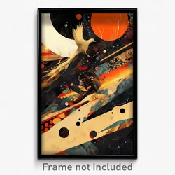 Art Poster - Gray Crossroad (Psychedelic Trippy Weird 11x17 Print)