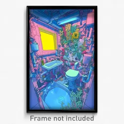 Art Poster - Rubbery Cistern (Psychedelic Trippy Weird 11x17 Print)