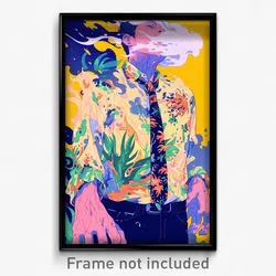 Anime Art Poster - Man Feeling Surprise Wearing Cheery Bolo Tie (Print)