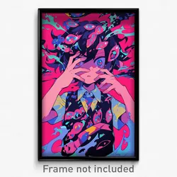 Anime Art Poster - Boy Feeling Humiliation Wearing Made Up Collared Vest (Print)