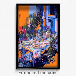 Art Poster - Majestic Table (Psychedelic Trippy Weird 11x17 Print)