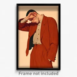 Art Poster - Man Feeling Rejected Wearing Rosy Champion Uniform (Print)