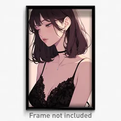 Anime Art Poster - Girl Feeling Bliss Wearing Gloomy Sleeveless Dress (Print)