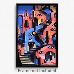 Art Poster - Stark Priory (Psychedelic Trippy Weird 11x17 Print)