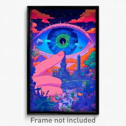 Art Poster - Rubbery Pass (Psychedelic Trippy Weird 11x17 Print)
