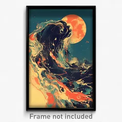 Art Poster - Stupendous Depths (Psychedelic Trippy Weird 11x17 Print)