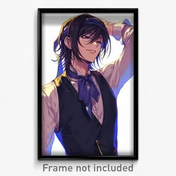 Anime Art Poster - Man Feeling Pleasure Wearing Loud Frilled Hairband (Print)