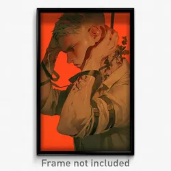 Art Poster - Boy Feeling Discomfort Wearing Immaculate Ear Ribbon (Print)