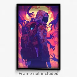 Art Poster - Long Backpack (Psychedelic Trippy Weird 11x17 Print)