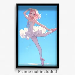 Anime Art Poster - Japanese Robin Feeling Amazement, Satisfying Ballet Slippers