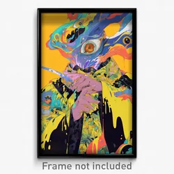 Art Poster - Silent Pound (Psychedelic Trippy Weird 11x17 Print)