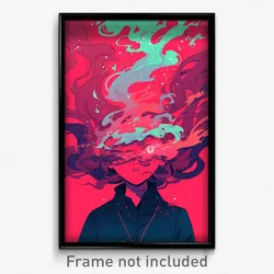 Art Poster - Dreary Well (Psychedelic Trippy Weird 11x17 Print)