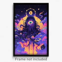 Art Poster - Homely Star (Psychedelic Trippy Weird 11x17 Print)