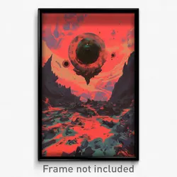 Art Poster - Acidic County (Psychedelic Trippy Weird 11x17 Print)