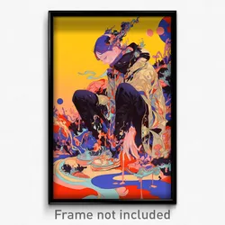 Art Poster - Bustling Body (Psychedelic Trippy Weird 11x17 Print)