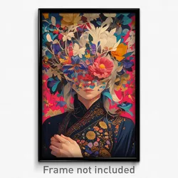 Art Poster - Flowery Turn (Psychedelic Trippy Weird 11x17 Print)