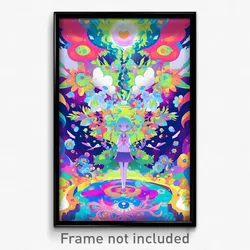 Art Poster - Insane Easter (Psychedelic Trippy Weird 11x17 Print)