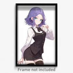 Anime Art Poster - Man Feeling Infatuation Wearing Academic Short Dress (Print)