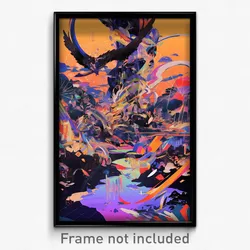 Art Poster - Ample Domain (Psychedelic Trippy Weird 11x17 Print)