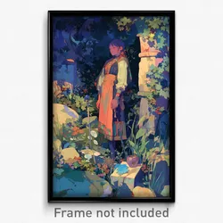 Art Poster - Hard To Find Resting Place (Psychedelic Trippy Weird 11x17 Print)