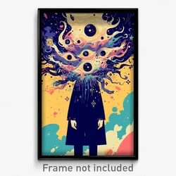 Art Poster - Starry Strand (Psychedelic Trippy Weird 11x17 Print)