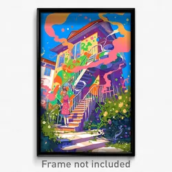Art Poster - Cute Madhouse (Psychedelic Trippy Weird 11x17 Print)