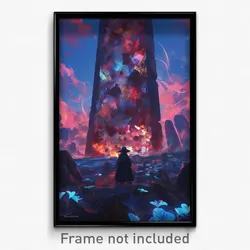 Art Poster - Humble Megalith (Psychedelic Trippy Weird 11x17 Print)