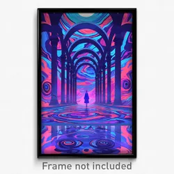 Art Poster - Noteworthy Crypt (Psychedelic Trippy Weird 11x17 Print)