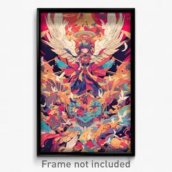 Art Poster - Angelic Pit (Psychedelic Trippy Weird 11x17 Print)