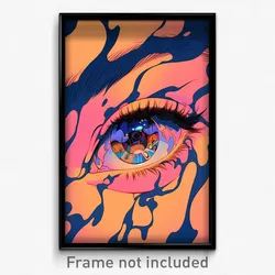 Art Poster - Smooth Peephole (Psychedelic Trippy Weird 11x17 Print)