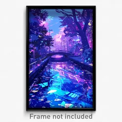 Art Poster - Little Canal (Psychedelic Trippy Weird 11x17 Print)