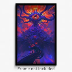 Art Poster - Mysterious Body (Psychedelic Trippy Weird 11x17 Print)